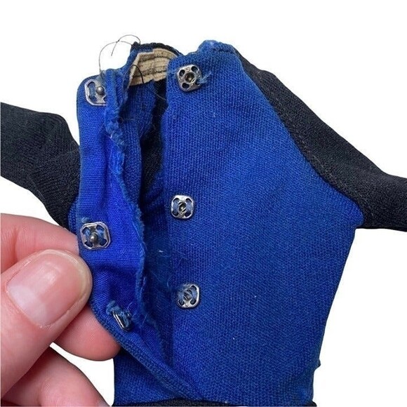 Vintage Ideal 1966 Captain Action 12" Figure Blue and Black One Piece Outfit - Picture 4 of 8